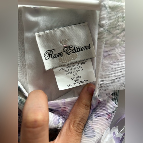 Toddler purple floral dress - Picture 3 of 5